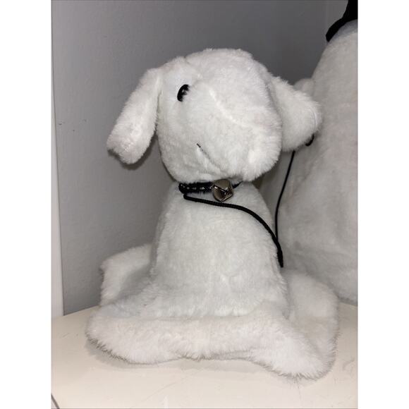 Goblin & Ghoul Sherpa Ghost Walking Dog Plush Greeter Halloween Summerween - Picture 2 of 5